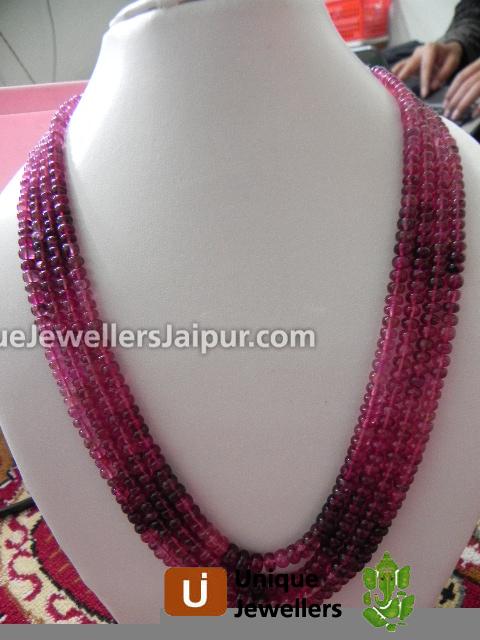 Rubylite Shaded Plain Roundelle Beads
